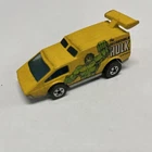 Vintage 1976 Hot Wheels Yellow Spoiler Sport Incredible Hulk Van Marvel Heroes