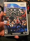 Rock Band 3 (Nintendo Wii, 2010) Complete CIB with Manual & Inserts TESTED