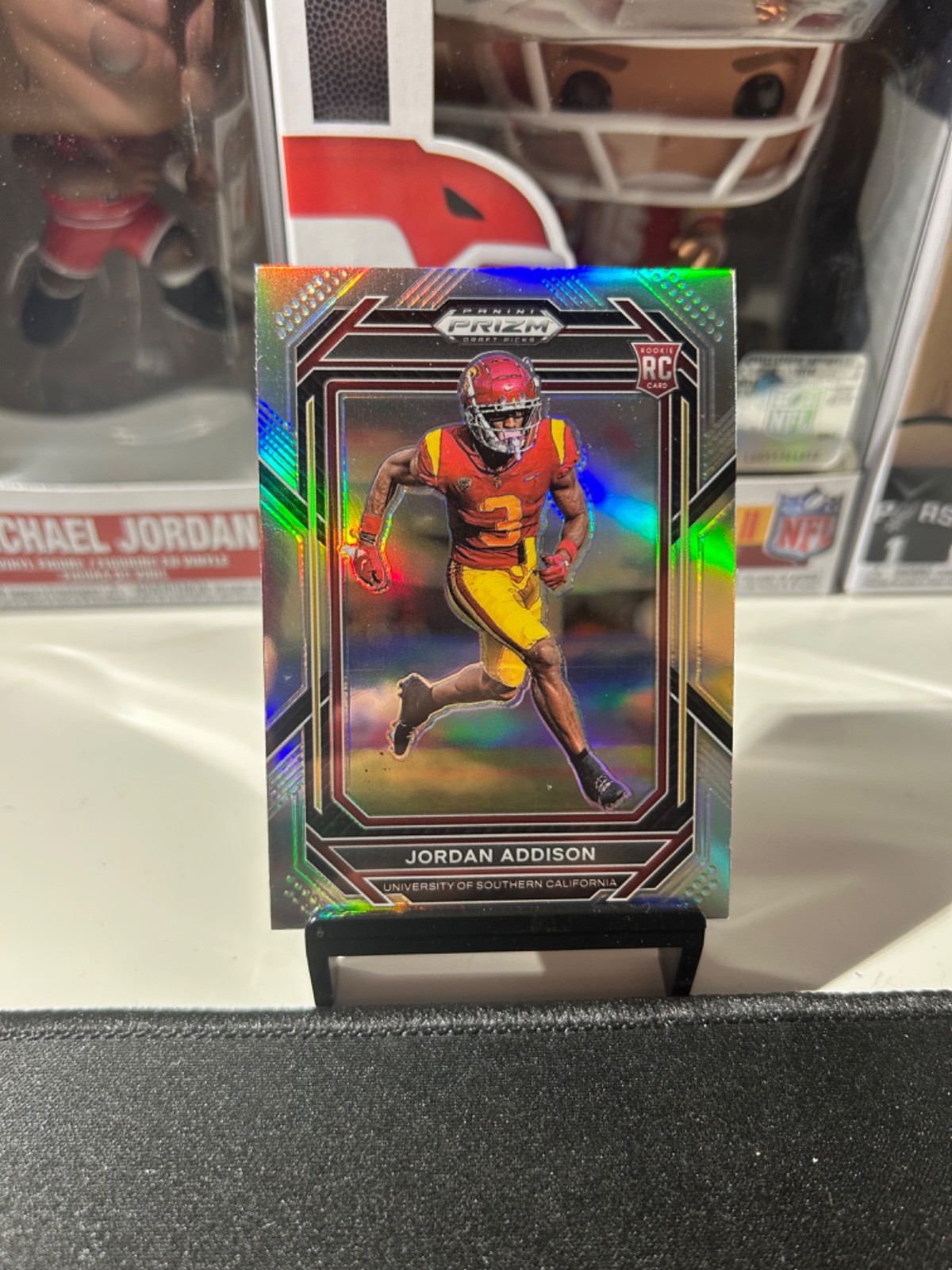 2023 Panini Prizm Draft Picks - Jordan Addison #136 Silver Prizm (RC) Vikings