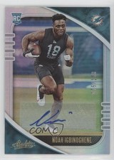 2020 Panini Absolute Rookie Signatures Spectrum 75/100 Noah Igbinoghene Auto 0lm