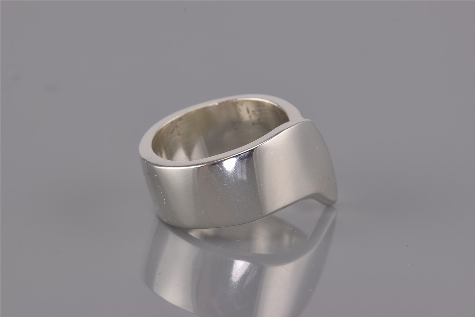 Sterling Silver Solid Polished Drop Down Modernis… - image 3