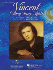 Vincent Starry Starry Night Song by Don McLean Piano Sheet Music Chords Lyrics
