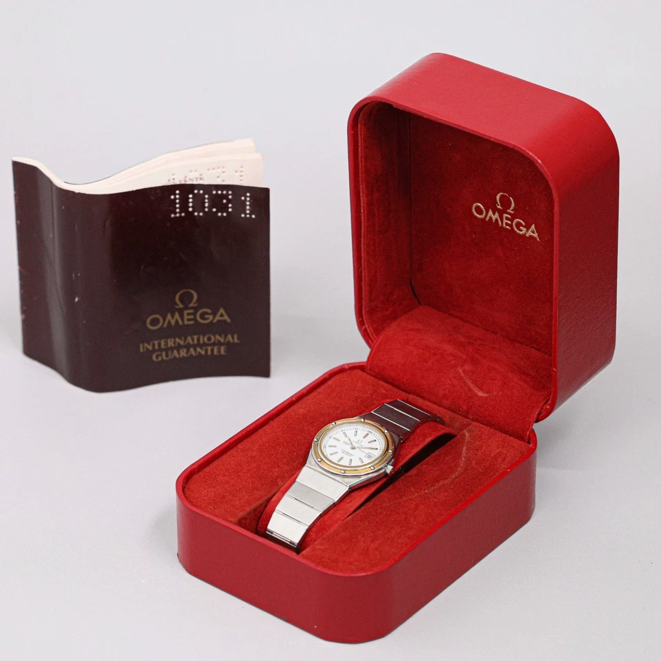 No Tariff *NEAR MINT w/Paper* Vintage 1982 OMEGA Constellation Cal.1380 Qz Women - Image 2 of 4