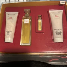5th Avenue by Elizabeth Arden 4 Piece Gift Set  new in box vintage lotion, cream