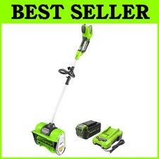 Efficient 12" Cordless Snow Shovel, 4.0Ah Battery