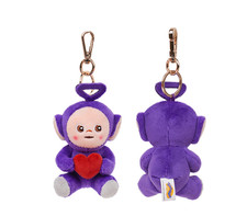 Teletubbies Plush Doll Series Heart Tinky Winky Purple Key ring Bag Charm 7cm