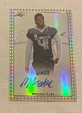 2020 Mohamed Kaba Leaf All American Metal Auto #8/50 South Carolina