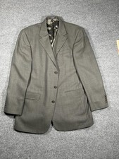 Oscar de la Renta Men's Gray Blazer Jacket