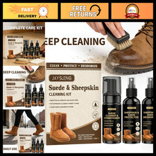 Suede  Sheepskin Cleaning Kit - Stain Removal, Odor Elimination, Nubuck Care Se