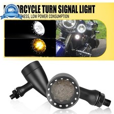 2PCS Motorcycle Bullet LED Turn Signal Light For Honda Harley Yamaha Kawasaki