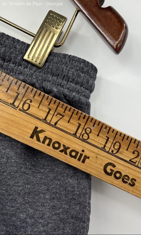 Pantalones deportivos Champion grises cintura elástica con cordón para hombre XL logotipo de escritura Foto 4 de 4