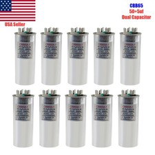10Pcs Dual Run AC Capacitor 50 5 MFD F 370-440VAC 50/60Hz 5 HVAC