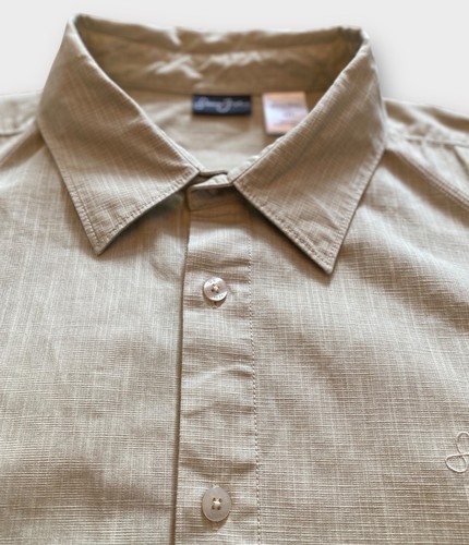 Sean John Shirt Mens 4X Khaki (Clam) Button Down Collared Casual NEW - Picture 5 of 13