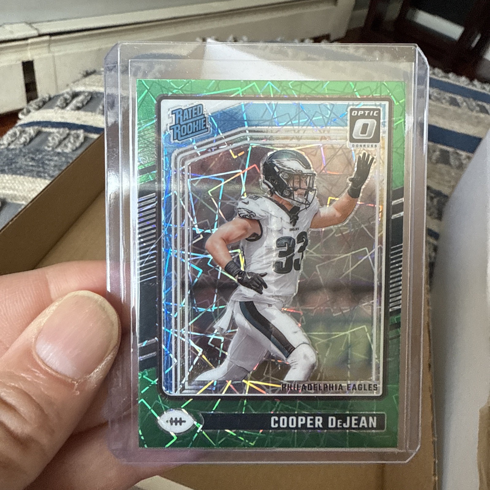 2024 Donruss Optic - Cooper DeJean #221 Green Velocity (RC)