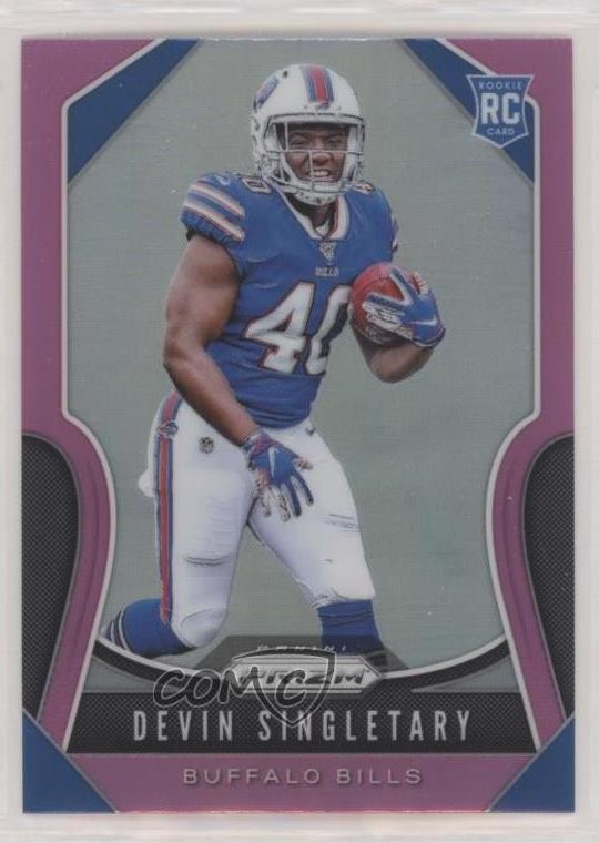 2019 Panini Prizm Rookies Pink Prizm Devin Singletary #335 Rookie RC 0x1