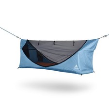 Haven XL Lay Flat Camping Hammock (blue) with True Level Insulated R5.3 Pad