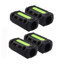 4 Pack Motorcycle Crash Bar Bumper Blocks Protectors with Reflective Strip