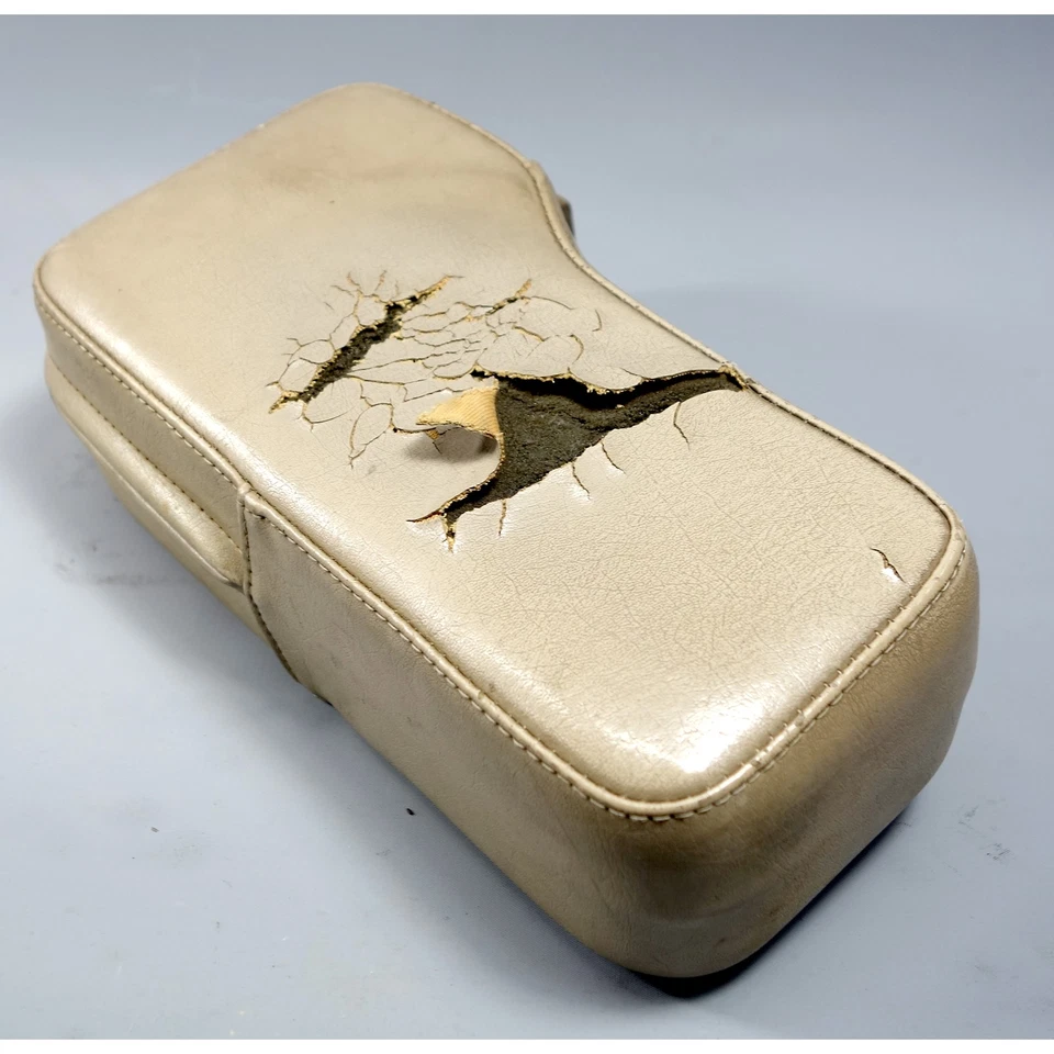 BMW E30 Serie 3 1985-1991 reposabrazos asiento conductor delantero izquierdo cuero beige perla Foto 2 de 4