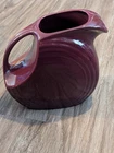 FiestaWare Disc Pitcher 7.25" Heather Purple Color Homer Laughlin Large Fiesta