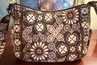 Vintage Vera Bradley Canyon Crossbody Hobo Bag Purse Quilted Cotton Retired NICE