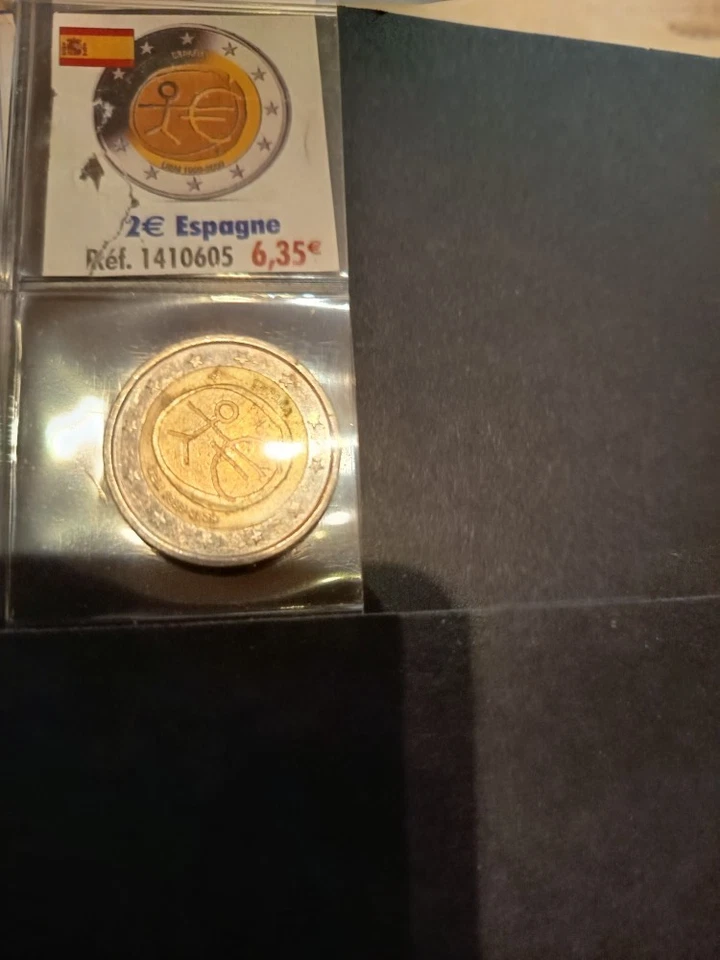 2 euro commemorative espagne 2009 (10 ans de la zone euro ) - Photo 1/1