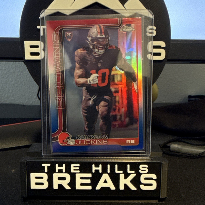Topps Chrome Quinshon Judkins Rookie Chrome #B-5 Cleveland Browns Football Card