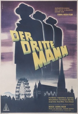 The Third Man  German Der Dritte Mann print Filmplakat movie poster