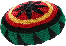 Rasta Hat, Men'S Rainbow Wool Knit Reggae Jamaican Beanie Slouchy Baggy Rasta...