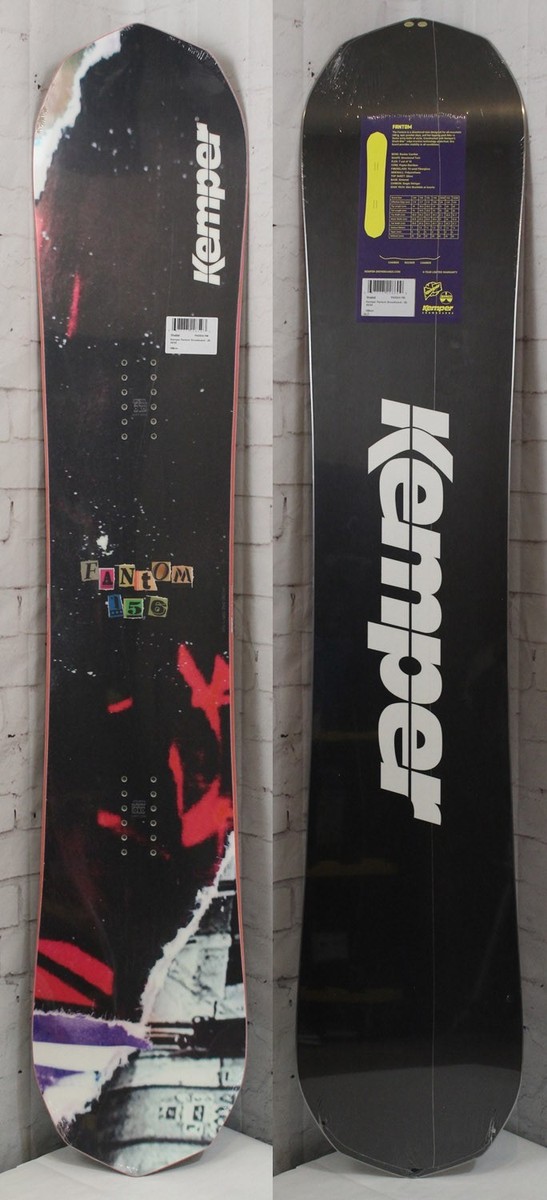 KEMPER スノーボード ビンディング付き Kemper Fantom Men's Snowboard 156 cm, Directional Twin, New 2024