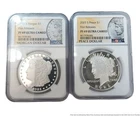 2 Piece Set Morgan Silver Dollar Peace Coin NGC Graded 2025 San Francisco Mint