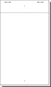 100 x waitress pads style 120 single sheet order pad check restaurant order pads