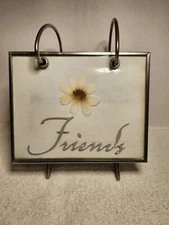 Friend Flip Photo Display/Holder.. Flip Style Desk Album