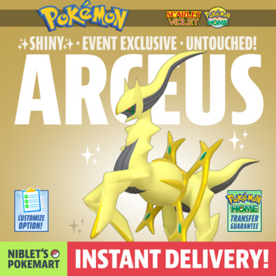 Pokémon Shiny Arceus 6IV Max EV Per Pokémon Scarlatto/Viola