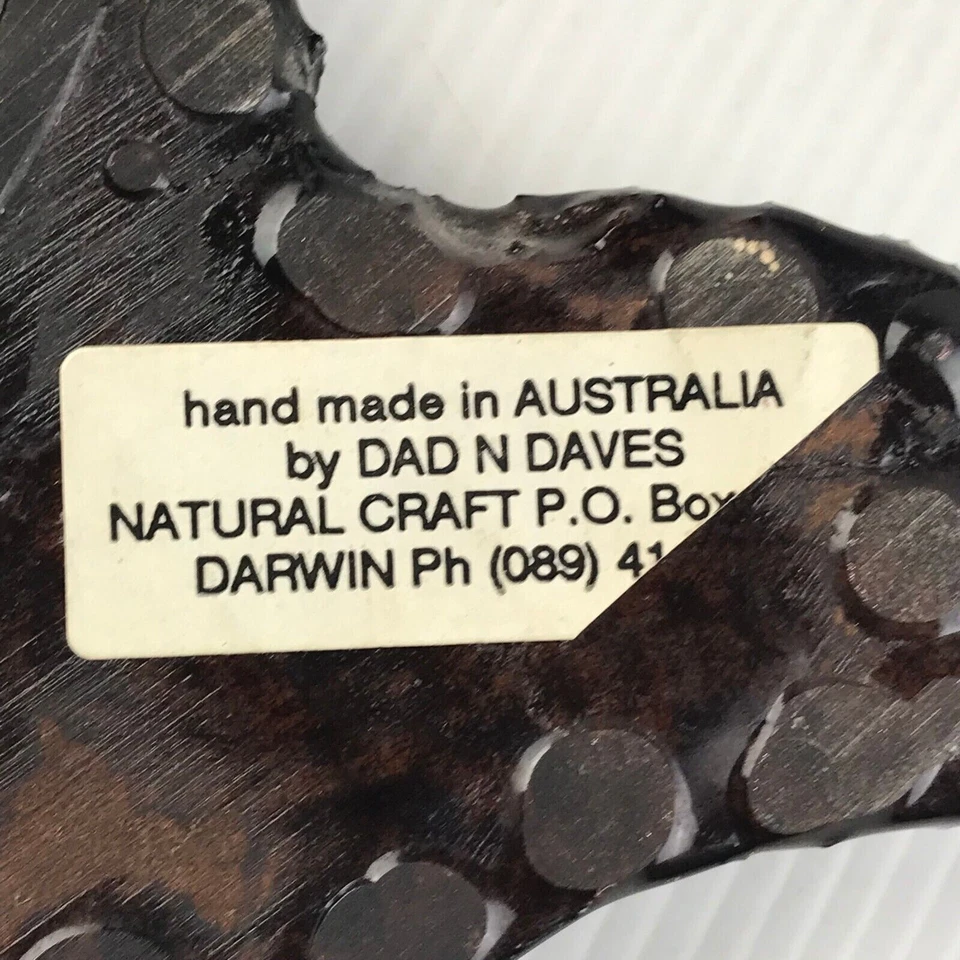 Vintage Kookaburra Wooden Wall Plaque Hand Made From Darwin Australia - image 4 of 4