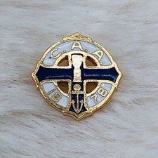 Catholic Aid Association CAA Enamel Pin Tie Tack - United Financial Insurance