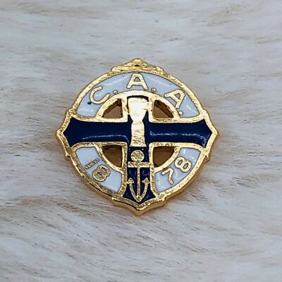 Catholic Aid Association CAA Enamel Pin Tie Tack - United Financial Insurance