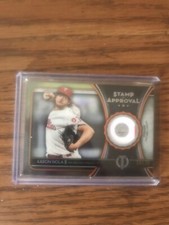 2020 Topps Tribute Stamp of Approval Orange Aaron Nola /25 GAME USED JERSEY