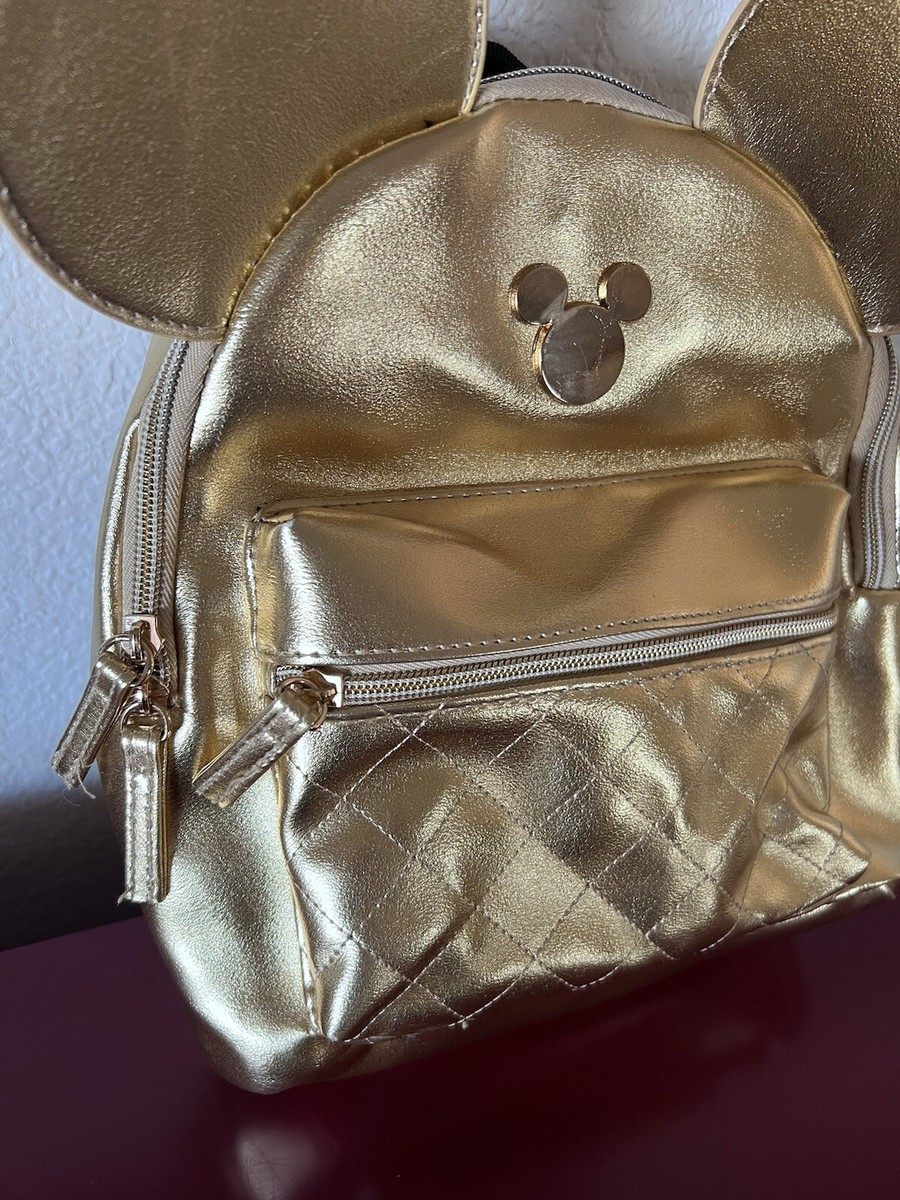 NEW Disney Mickey Mouse Golden Mini Backpack Bioworld | eBay display picture 1