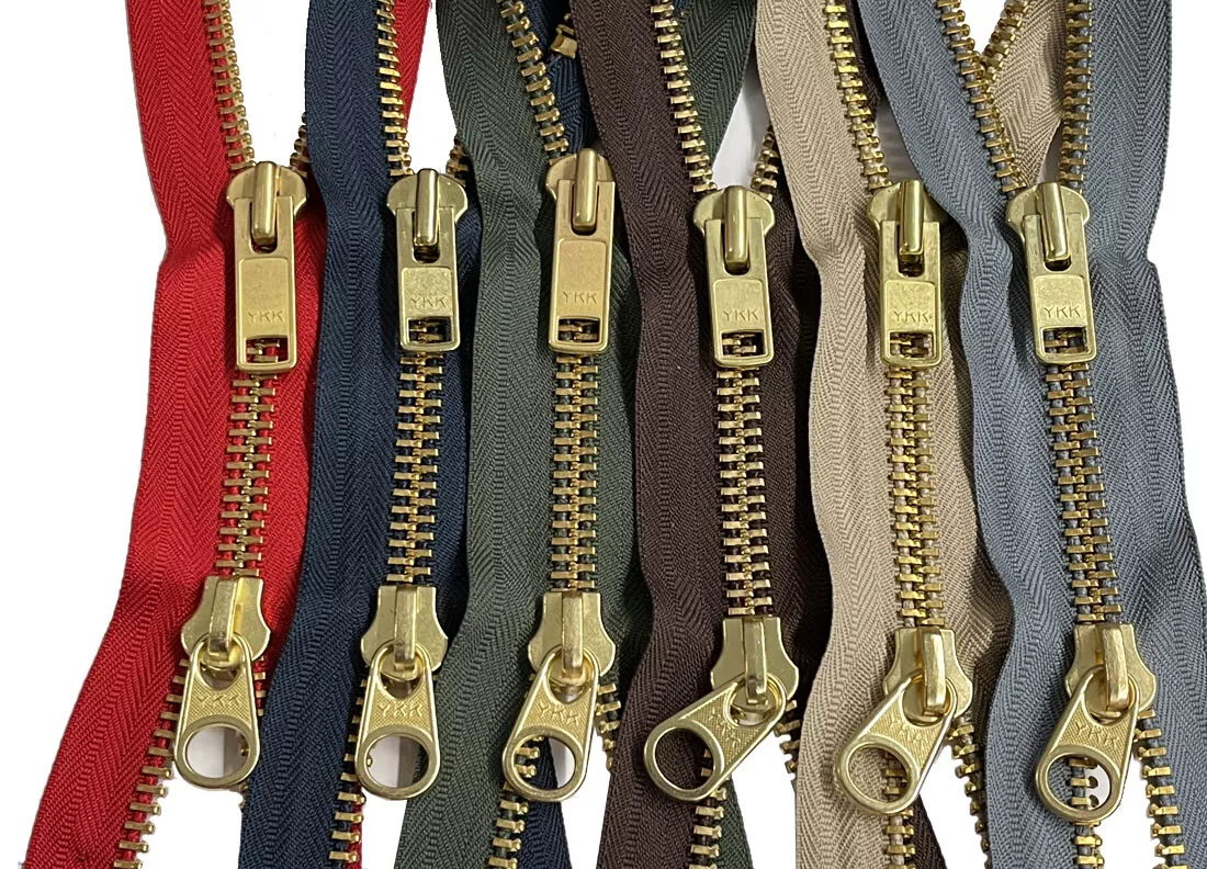 YKK Parka Two Way Separating Zipper 10 Brass Metal Dual Heavy Duty 12