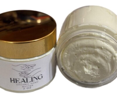 Whipped Organic Healing Hand Butter/ Hand Moisturizer/ Dry Skin/ Dry Hands