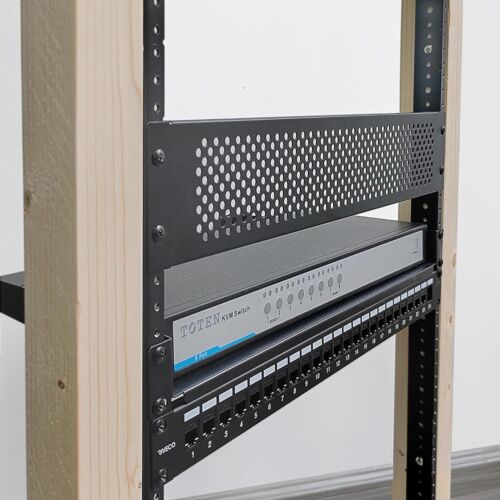 RIVECO 2-Pack 10U Rack Rails with Tapered Holes for Wooden Cabinets - Picture 6 of 9