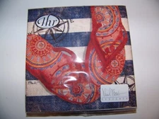   Ideal Home Range Paul Brent Nautical Flip Flop Cocktail Bev Napkins 20ct pkg.