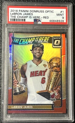 2016-17 Panini Donruss Optic LeBron James The Champ Is Here 1 Red 