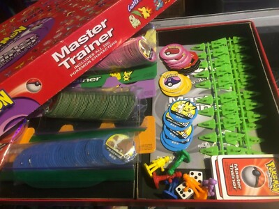 Jeu de société Pokemon Maître Dresseur 2001 Or Vintage Hasbro