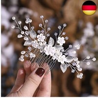 Edary Braut Hochzeit HaarkäMme Kristall Blume Braut Kopfschmuck Perlen