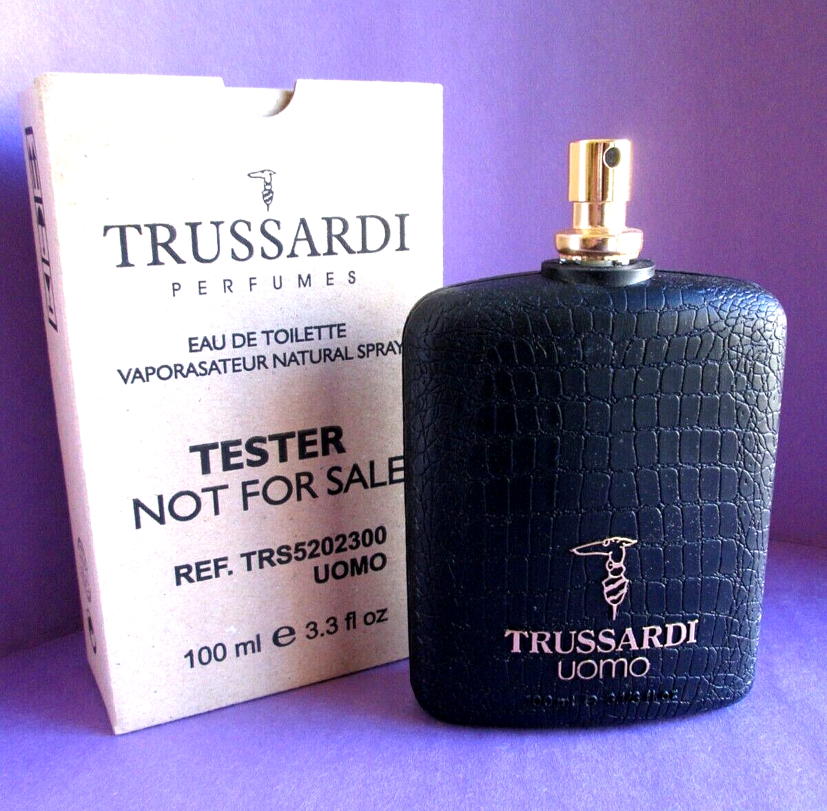 Trussardi Uomo Vintage Eau de Toilette Spray Tester 100 ml oz