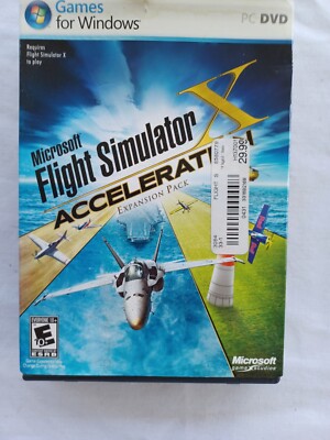 FLIGHT SIMULATOR X ACCELERATION Microsoft PC DVD Games for Windows  gamer Gift