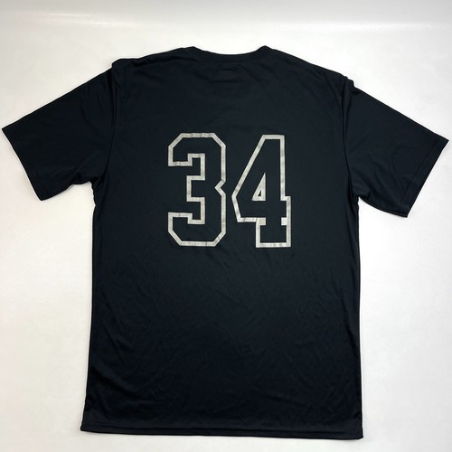 TCU Horned Frogs Athletic Black Training Baseball T-Shirt Jersey #34 Size S - Picture 7 of 8