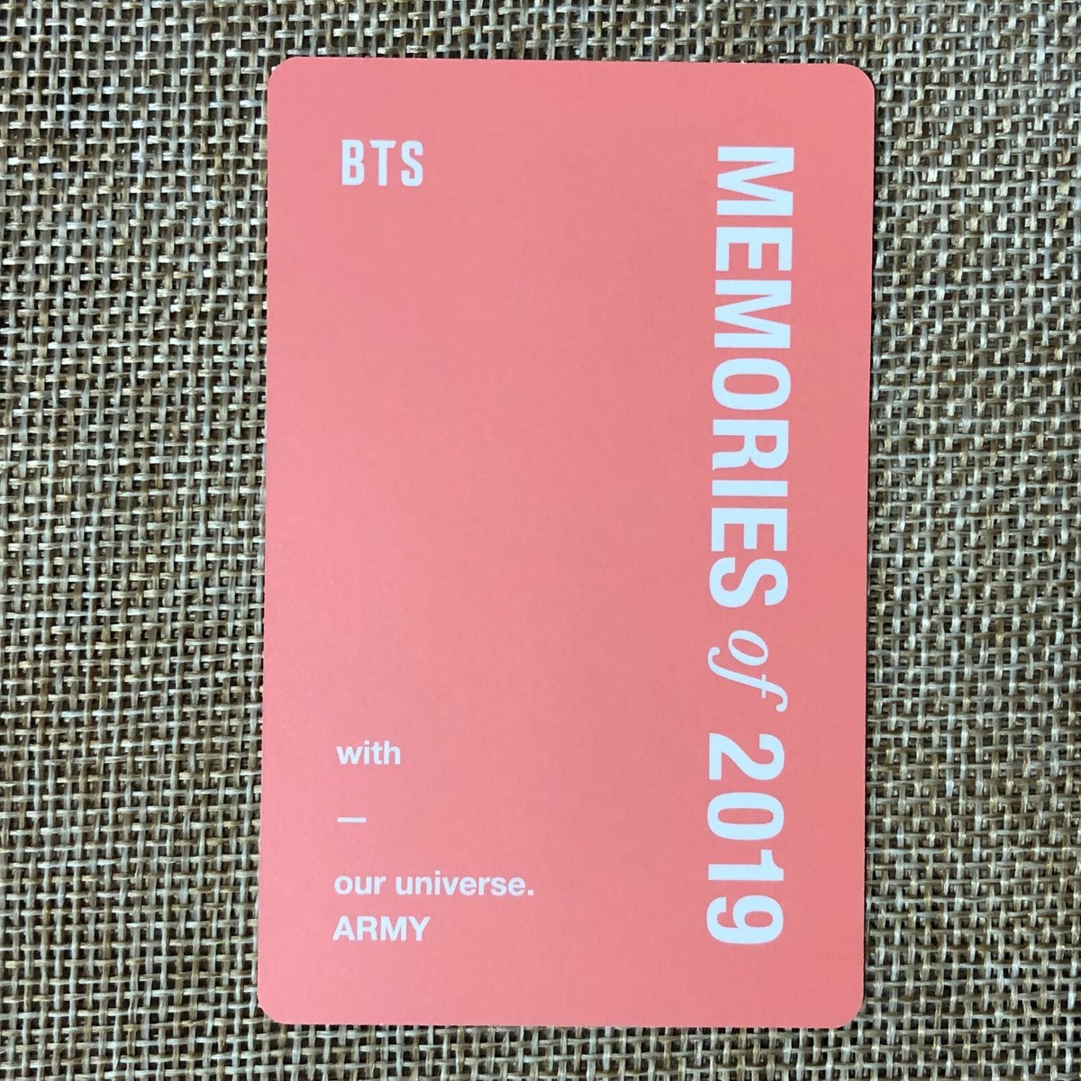 BTS メモリーズ 2019 DVD ランダム トレカ V テヒョン 公式 BTS Memories Of 2019 DVD V Taehyung Photo card Only Kpop | eBay