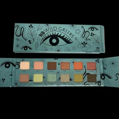 Urban Decay WILD GREENS & Neutrals Eyeshadow Palette 12 Wildly Pigmented Shades